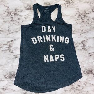 The Poster List | Tank Top "Day Drinking & Naps" | Grey | Women's | L